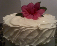 Bolo de maracujá com marshmallow