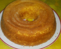 Bolo rápido de flocão de  milho com coco