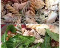 Salada de macarrão com frango