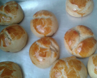 Pão de batata para o lanche das amigas