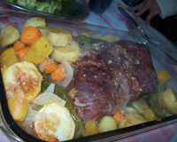 Picanha de forno com legumes