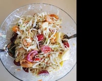 Salada de repolho com abacaxi