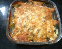 Filé de tilápia com batata no forno