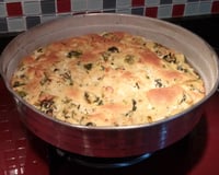 Torta de escarola com ricota