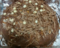 Bolo bombom de côco e chocolate