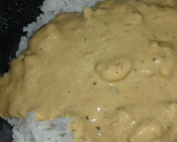 Estrogonofe de camarão