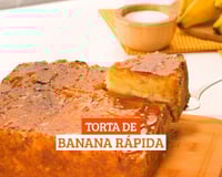 Torta de banana rápida