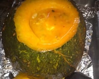 Bobó de camarão com requeijão na moranga