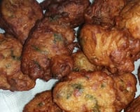 Bolinho de arroz com calabresa