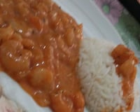 Camarão com requeijão