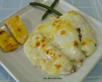 Filé tilápia com molho branco e limão