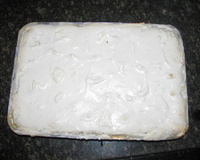 Doce de banana com creme