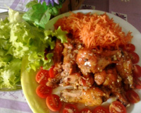 Frango com mel e pimenta