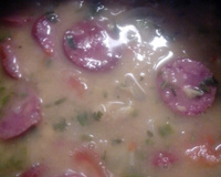 Grão-de-bico com calabresa