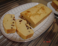 Bolo comum com passas