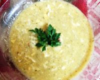 Sopa de fubá com ovos