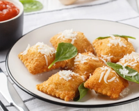 Um chef italiano me ensinou a fazer ravioli de um jeito diferente: fica supercrocante e é perfeito para servir como entrada ou petisco