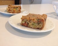 Torta salgada de legumes com frango