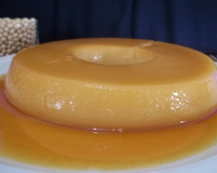 Pudim de leite de soja