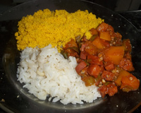 Cortadinho de abóbora e quiabo