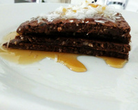 Panqueca fit de aveia, cacau e coco