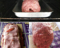 Rocambole de carne moída