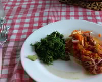 Escondidinho de abóbora com carne seca