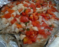 Tilápia com vinagrete na churrasqueira