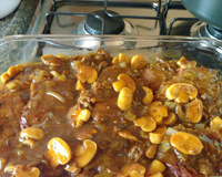 Lagarto recheado ao molho madeira