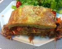 Rocambole de arroz cozido do Lúcio Cezar