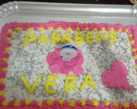 Bolo pão-de-ló com chantilly