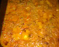 Filé de peixe ao molho de tomate com requeijão