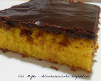 Cobertura de chocolate para bolo