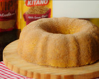 Bolo de fubá com canela e erva doce