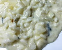 Risoto de pêra com gorgonzola