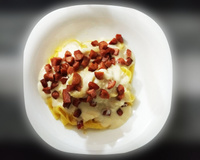 Suflê de couve-flor e frango