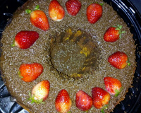 Bolo de cenoura com cobertura de caramelo