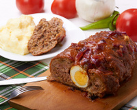 Rocambole de carne moída