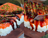 Sushi de preguiçoso: receita na travessa é perfeita para quem ama comida japonesa mas quer economizar