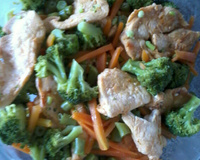 Frango com brócolis