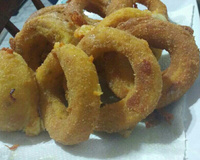 Anéis de cebola temperados