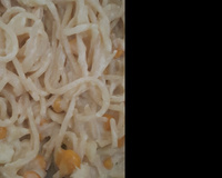 Macarrão com frango e molho branco