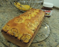 Bolo de Banana com recheio de Nutella