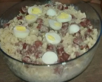 Macarronada com linguiça mista