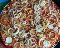 Pizza de sardinha da Tatá