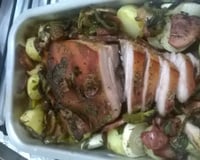 Barriguinha de porco ao forno