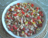 Salada de feijão branco