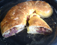 Pão de lingüiça delicioso