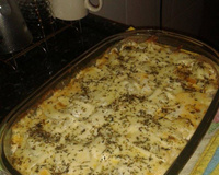 Escondidinho de batata e carne seca com catupiry