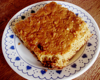 Bolo de aveia e açúcar mascavo